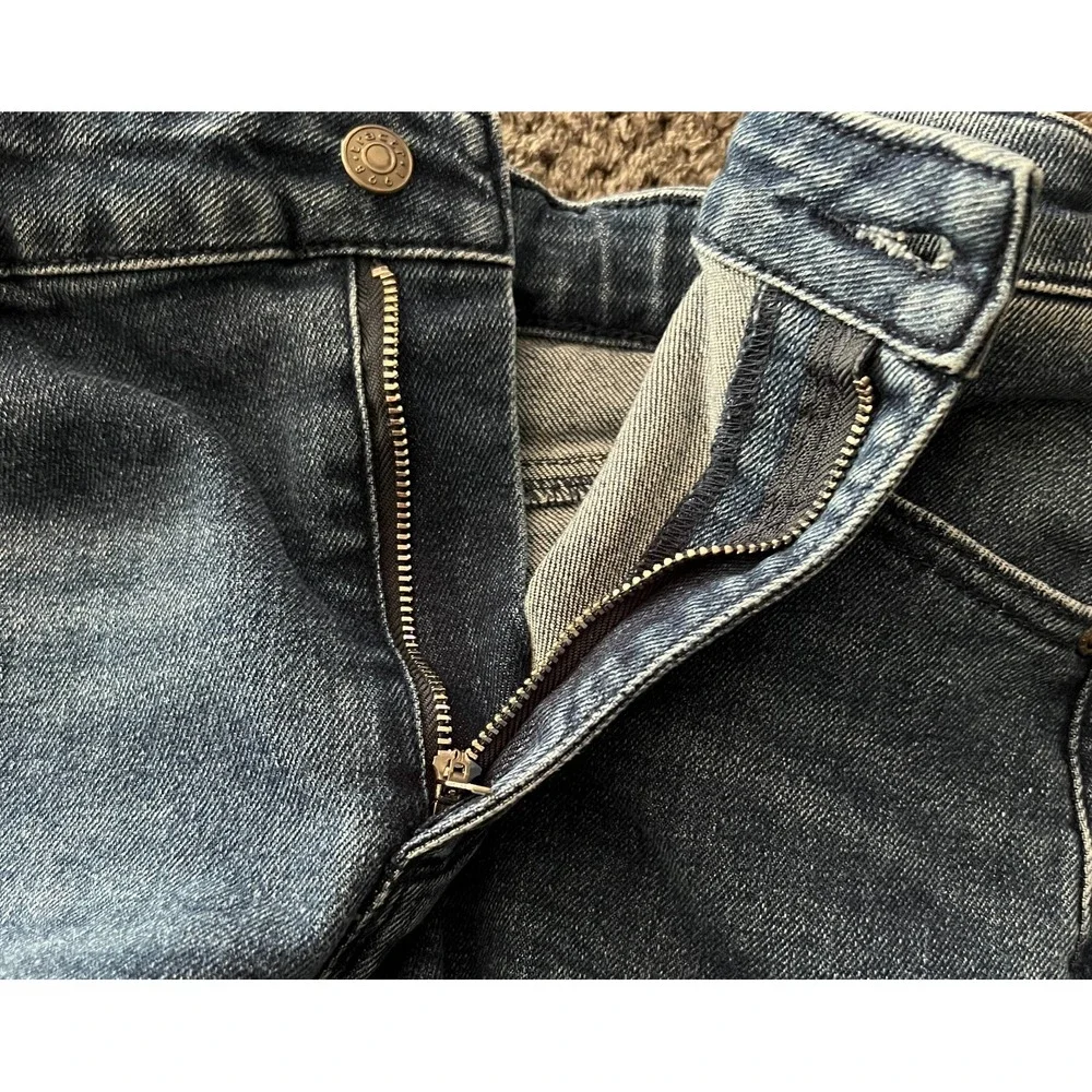 Tractr Juniors Denim Jeans Size 16‎ Girls Straight Adjustable Frayed Hem Zipper
